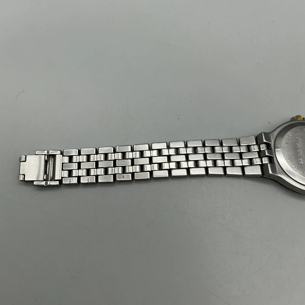 Exactly 71260030 Womens Watch 24mm Two Tone Date Swiss Made New Battery 6.75